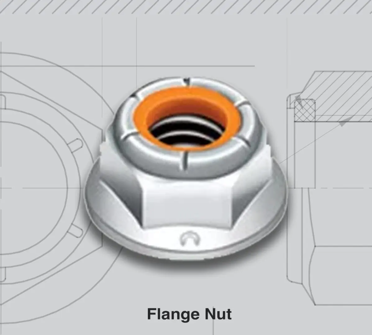Nylon Flange Nut